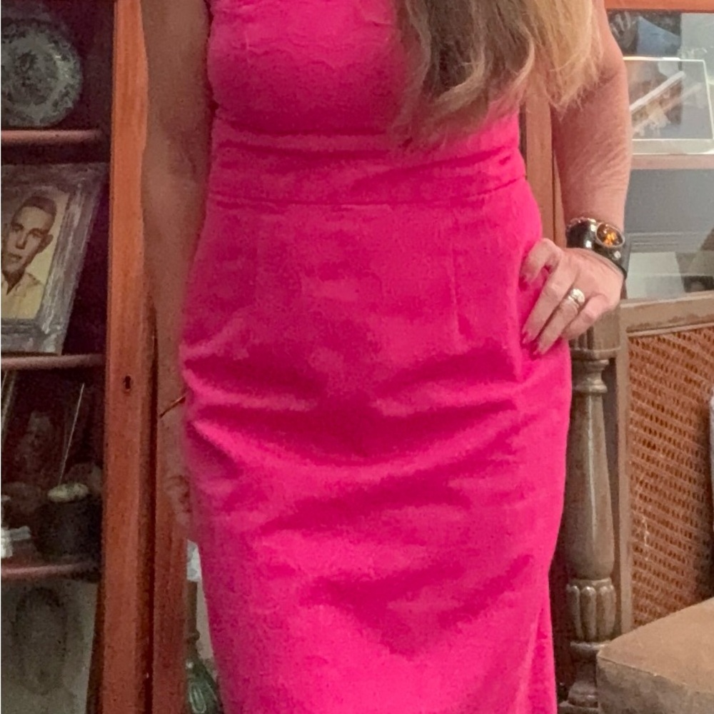 Muse Pink Sheath Midi Dress for Cocktail - Picture 8 of 9